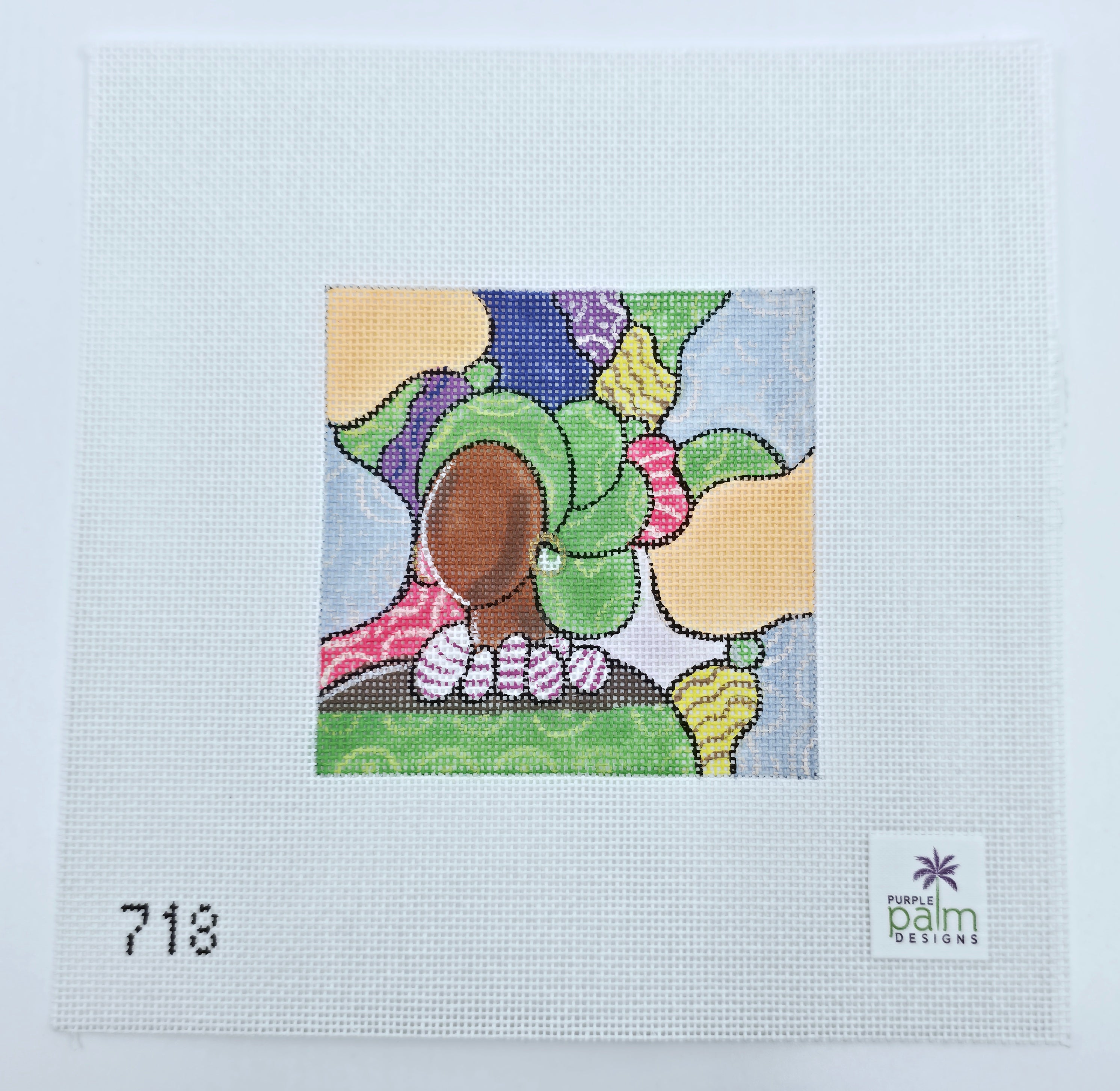 Green Patterned Woman