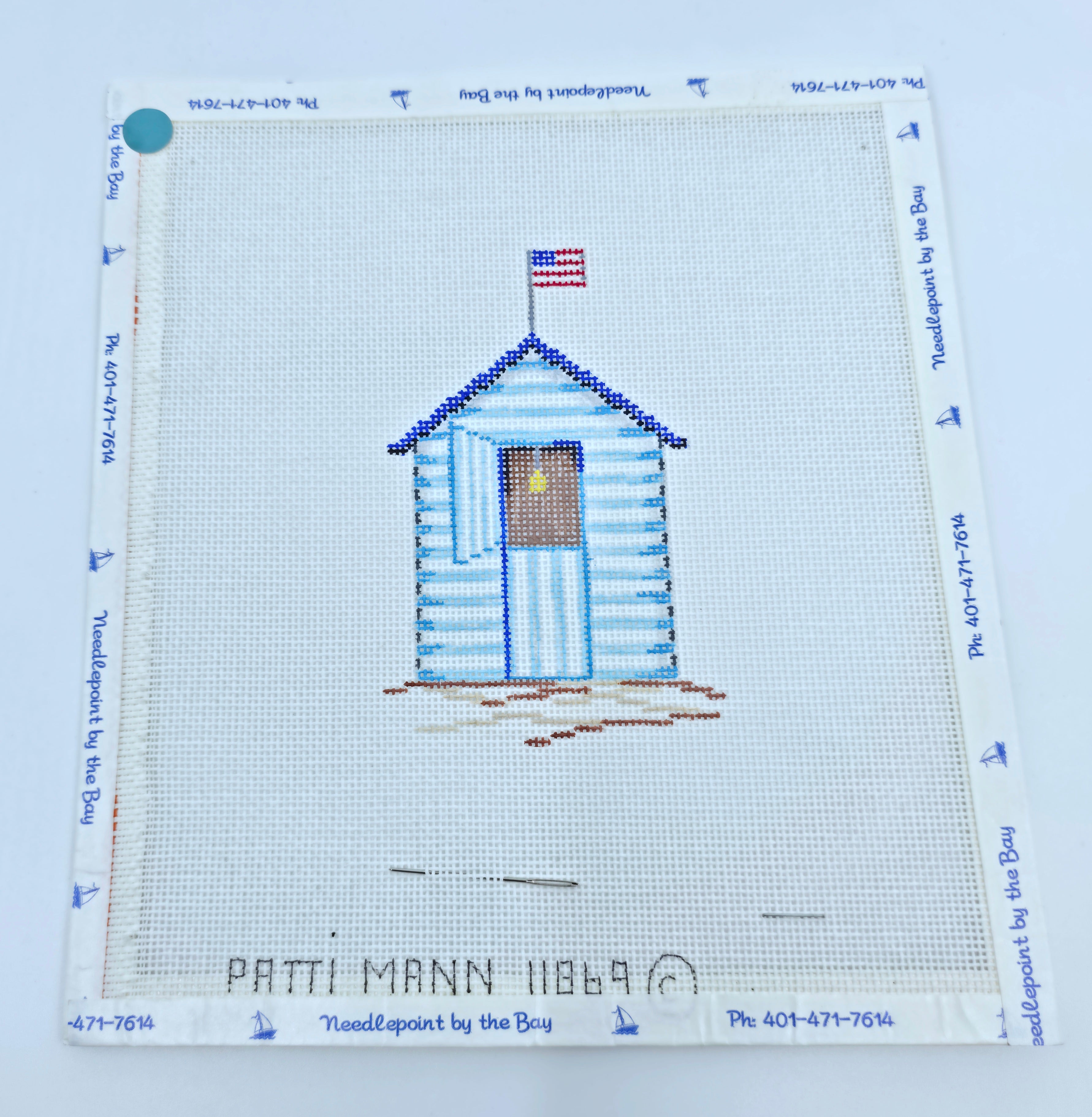 Blue Stripe Beach Cabana