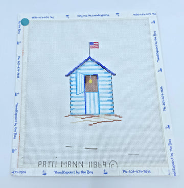 Blue Stripe Beach Cabana