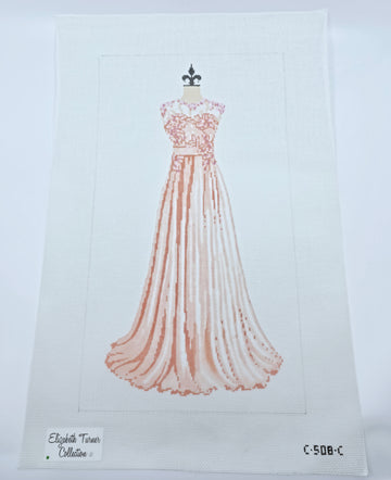 Peach Evening Gown